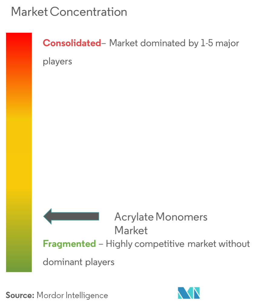 Market Concentration - Acrylate Monomers Market